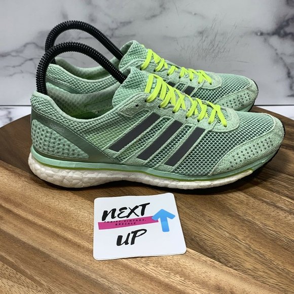 adidas Adizero Adios Boost 2 Seafoam Green Women’s Athletic Running Shoes size 7 - Picture 4 of 10